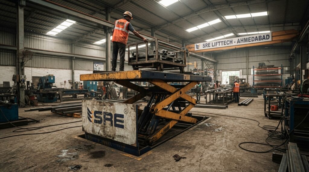hydraulic scissor lift assembly