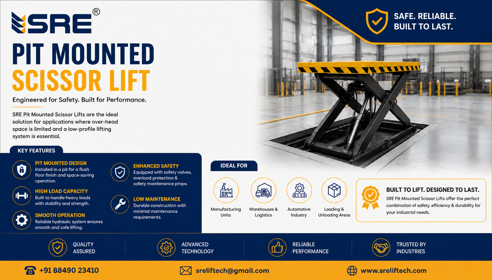 pit mounted scissor lift