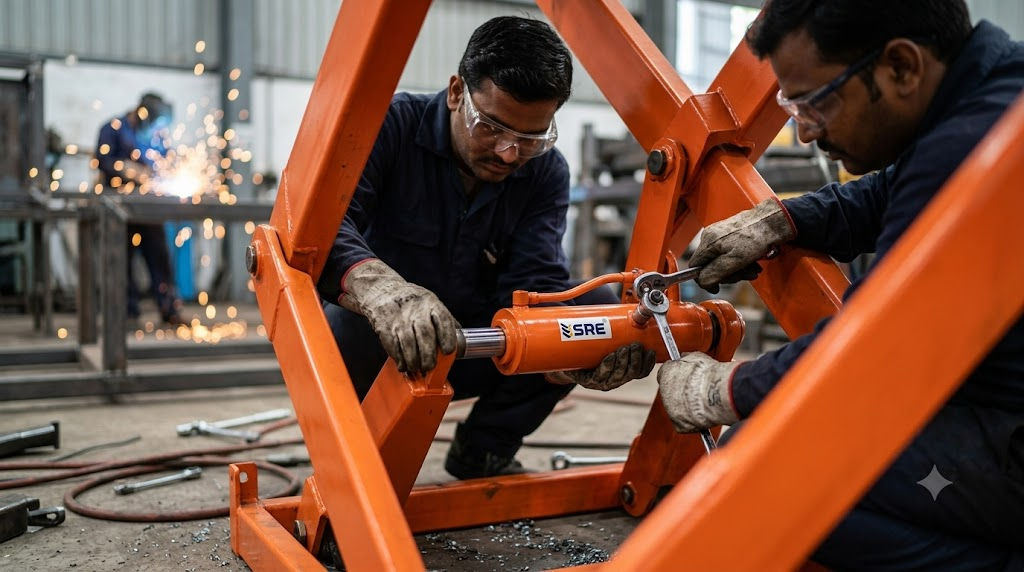 Hydraulic cylinder assembly process