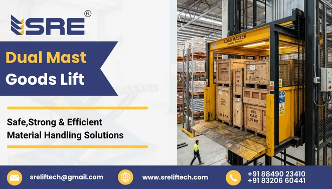Dual mast Goods Lifts In Gujrat