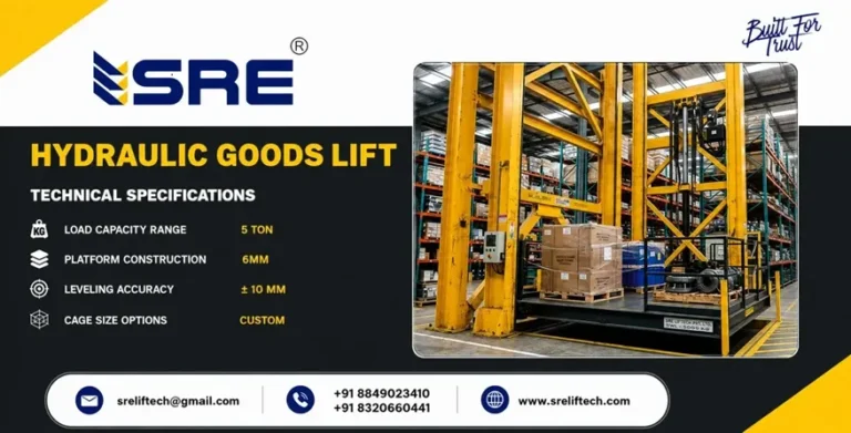 Hydraulic Goods Lifts For Material Handaling